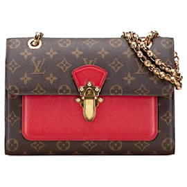 Borsa a tracolla Louis Vuitton Monogram Victoire Marrone