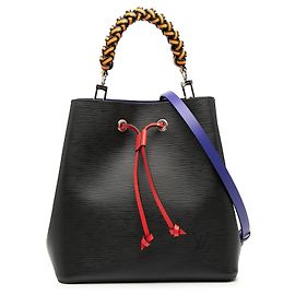 Borsa a secchiello Louis Vuitton Epi Braided Neonoe MM Nera