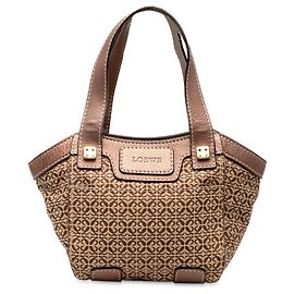 Tote LOEWE Anagram Canvas Marrone