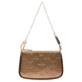 Borsa Louis Vuitton Monogram Vernis Mini Pochette Accessoires Gold