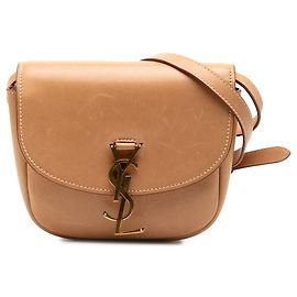Borsa a tracolla Kaia Small in pelle marrone Saint Laurent