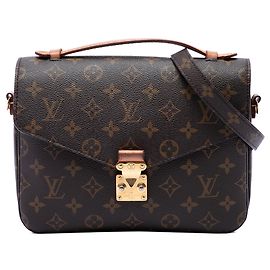 Borsa Louis Vuitton Monogram Pochette Metis Marrone