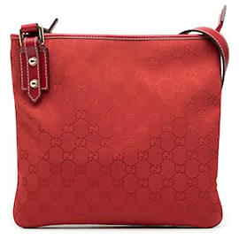 Borsa a tracolla Gucci GG Canvas rossa
