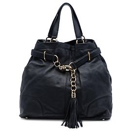 Borsa Tote Gucci Sienna Large in pelle nera con Horsebit