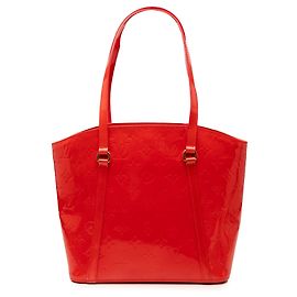 Borsa Tote Louis Vuitton Monogram Vernis Avalon MM Rossa