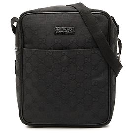 Borsa a tracolla Gucci GG Canvas nera