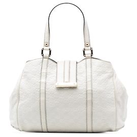 Tote Gucci Guccissima New da donna, Bianco