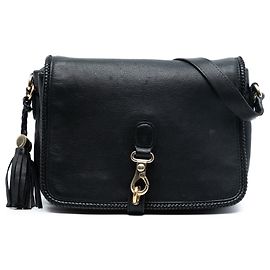 Borsa a tracolla Marrakech in pelle nera Gucci