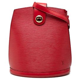Borsa a tracolla Louis Vuitton Epi Cluny rossa