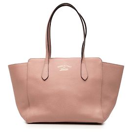 Bolso Tote Swing Gucci Medium en piel de becerro Dollar rosa