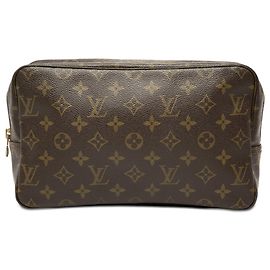 Borsa a pochette Louis Vuitton Monogram Trousse Toilette 28 Marrone