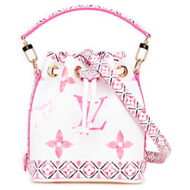 Borsa a secchiello Louis Vuitton Monogram Watercolor Giant By the Pool Nano Noe Rosa