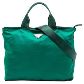 Borsa Prada Tessuto verde