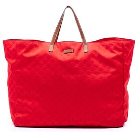 Borsa da viaggio Gucci GG Canvas rossa