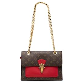 Borsa a tracolla Louis Vuitton Monogram Victoire Marrone