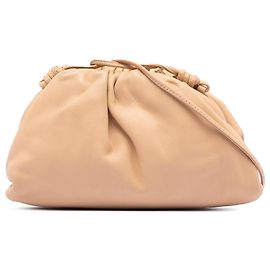 Beige Bottega Veneta Lambskin The Mini Pouch Crossbody