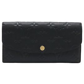 Louis Vuitton Monogram Empreinte Emilie Geldbörse Lang Black