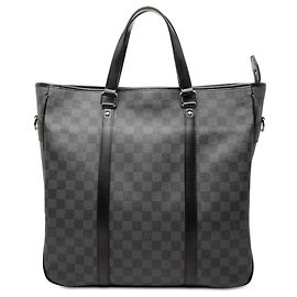Borsa Satchel Louis Vuitton Damier Graphite Tadao Nera