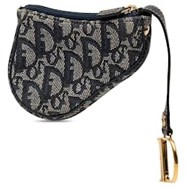Portamonete Diorissimo Trotter Saddle blu Dior