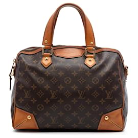 Borsa Satchel Louis Vuitton Monogram Retiro PM Marrone