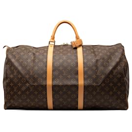 Borsa da viaggio Louis Vuitton Monogram Keepall 60 Marrone