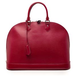 Borsa Louis Vuitton Epi Alma GM rossa
