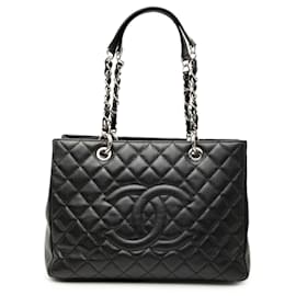 Borsa Grand Shopping Tote Chanel in pelle Caviar nera