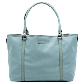 Tote Joy Gucci Medium con Stampa GG Blu