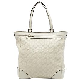 Tote Gucci Guccissima Mayfair Bianca