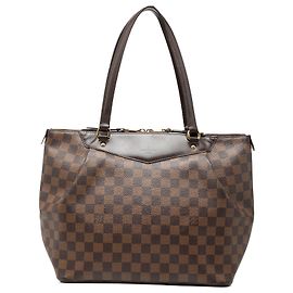 Borsa a tracolla Louis Vuitton Damier Ebene Westminster GM Marrone