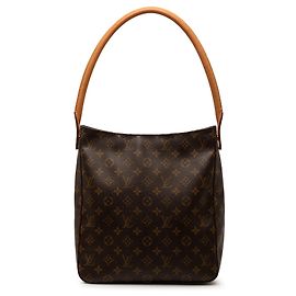 Bolso de hombro Louis Vuitton Monogram Looping GM Marrón