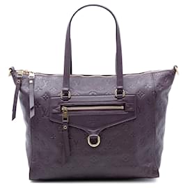 Borsa Satchel Louis Vuitton Monogram Empreinte Lumineuse PM Viola