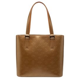 Gold Louis Vuitton Monogram Mat Stockton Tote Bag