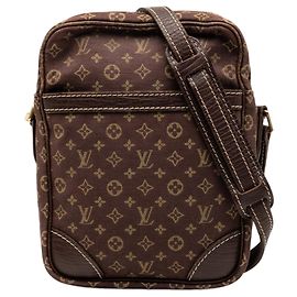 Borsa a tracolla Louis Vuitton Monogram Mini Lin marrone