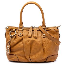 Borsa Gucci Guccissima Sukey gialla