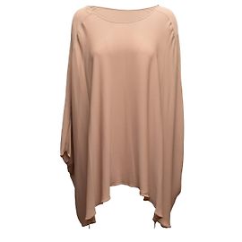 Valentino Garavani Blusa de seda con manga dolman color tan Valentino Talla IT 42