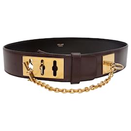 Celine Gürtel mit Kette Braun Größe 70 - Céline