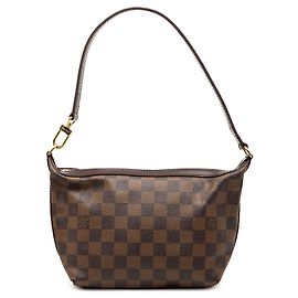 Borsa a tracolla Louis Vuitton Damier Ebene Illovo PM marrone