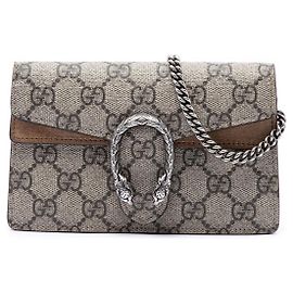 Borsa a tracolla Gucci Mini GG Supreme Dionysus beige