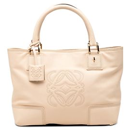 Tote Fusta 30 in pelle marrone LOEWE