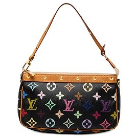 Borsa a tracolla Pochette Accessoires Monogram Multicolore nera Louis Vuitton