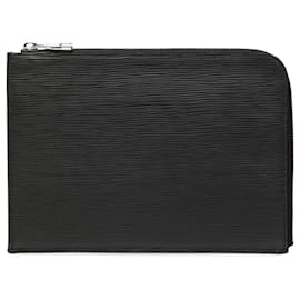 Louis Vuitton Epi Pochette Jour PM Clutch Bag Schwarz