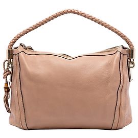 Borsa a tracolla Bella in pelle di vitello martellata di medie dimensioni marrone Gucci