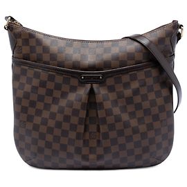 Borsa a tracolla Louis Vuitton Damier Ebene Bloomsbury GM marrone