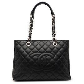 Tote Grand Shopping in Caviar nero Chanel