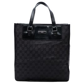 Schwarzer Gucci GG Canvas Tote