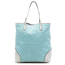 Tote in tela GG blu Gucci