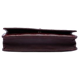 Borsa a tracolla portafoglio Chanel Reissue 2.55 in vernice trapuntata rossa