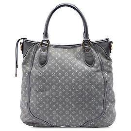 Louis Vuitton Monogram Mini Lin Angele Satchel Tasche grau