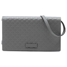 Borsa a tracolla con portafoglio Microguccissima grigio Gucci